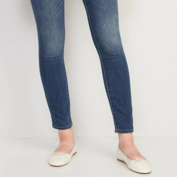 Old Navy Mid-Rise Pop Icon Skinny Crop Jeans - Dark Wash 4P - Picture 7 of 16